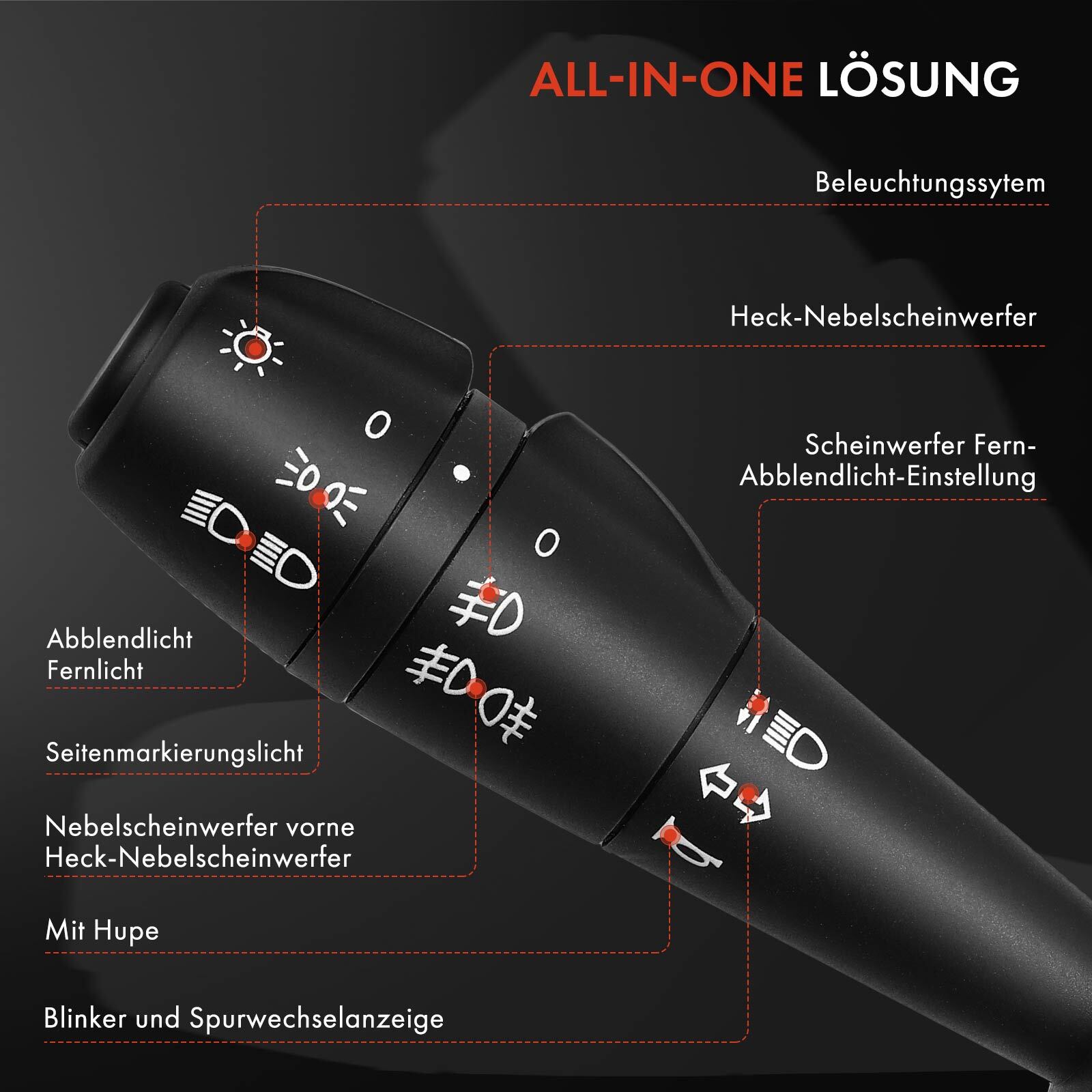 Combination switch steering column switch for Dacia Dokker Duster Lodgy Logan II Sandero