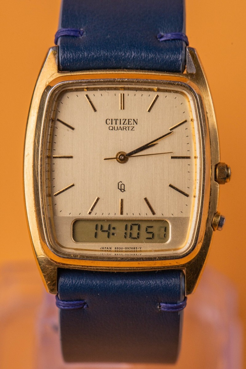 Citizen Quartz Ana-Digital Citizen 8930 Gold Plated 39x30mm Mens