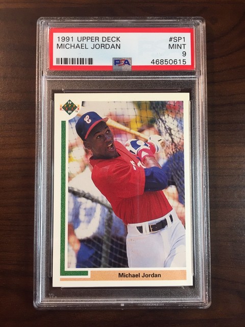 MICHAEL JORDAN 1991 Upper Deck Chicago White Sox Rookie Card PSA 9 Mint 