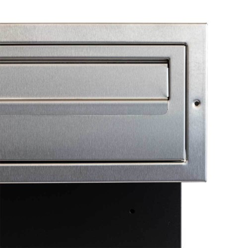 Rear Access Post Box with Stainless Steel Front for Gates and Fences W3-2 - Picture 3 of 12
