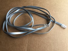 10' Ft Feet Gray 8-Conductor Phone Telephone Extension Cord Cable Line Wire