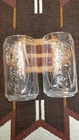 Vintage Coca Cola Glass Can Shaped Clear Coke Logo Set of 2