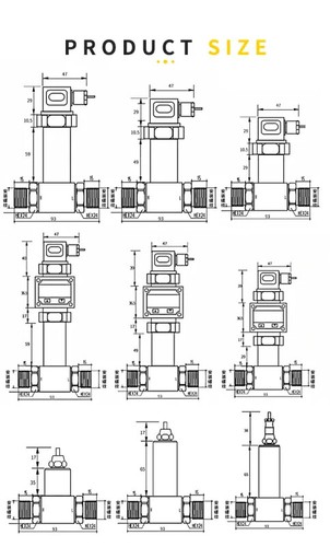 Differential Pressure Transmitter 4-20mA 24VDC M20*1.5 Thread Sensor G1/2 G1/4 - Picture 2 of 12