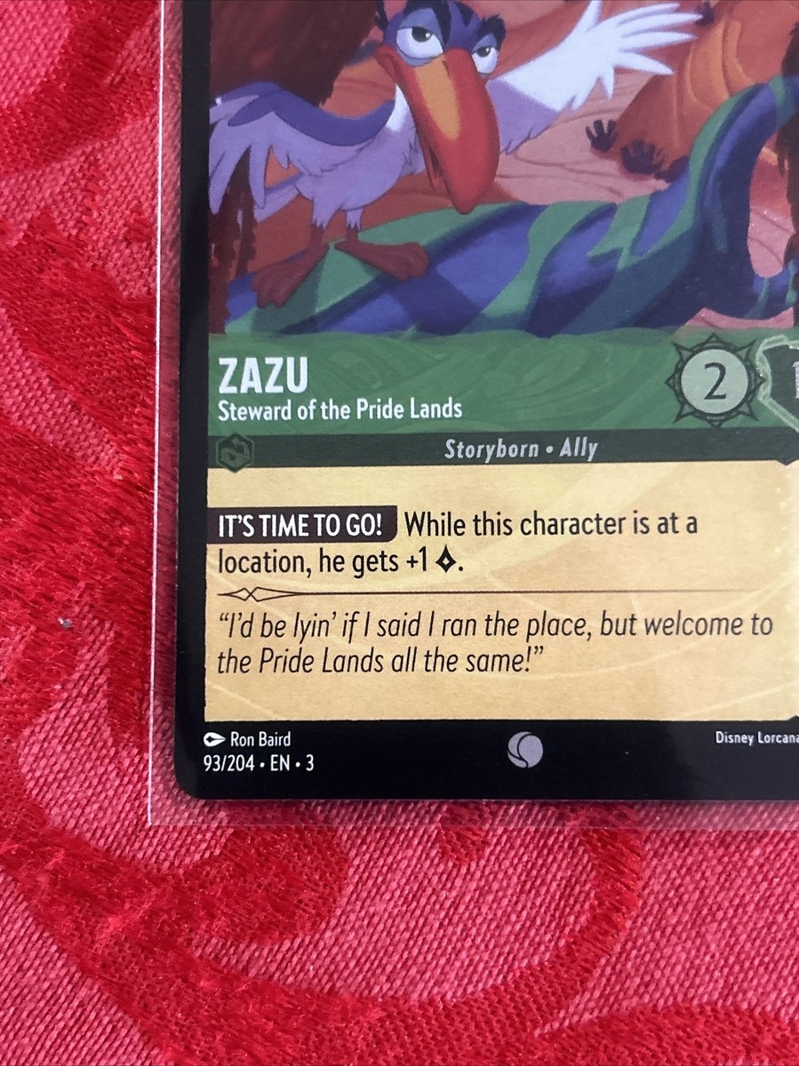 FOIL Disney Lorcana Inklands - Zazu - Steward of the Pride Lands