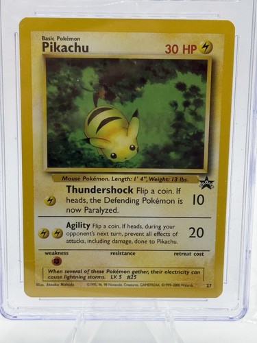Pikachu - Pokémon 2000 Black Star Promo 27 CGC 10 Gem Mint - Picture 2 of 4