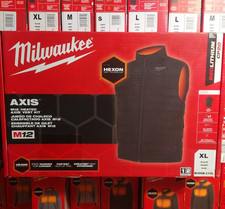 MILWAUKEE Men's XL M12 12-Volt CORDLESS BLACK HEATED VEST w/ BATTERY AND CHARGER
