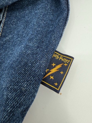 2000 Warner Brothers Large Hogwarts Harry Potter Jean Jacket - Picture 9 of 17