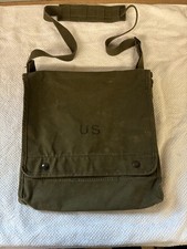 Vintage US Army Case Map Photograph Dispatch Field Bag Original Strap