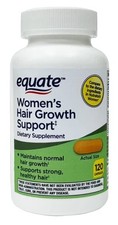 Equate Women's Hair Growth Support Dietary Supplement, 120 Capsules