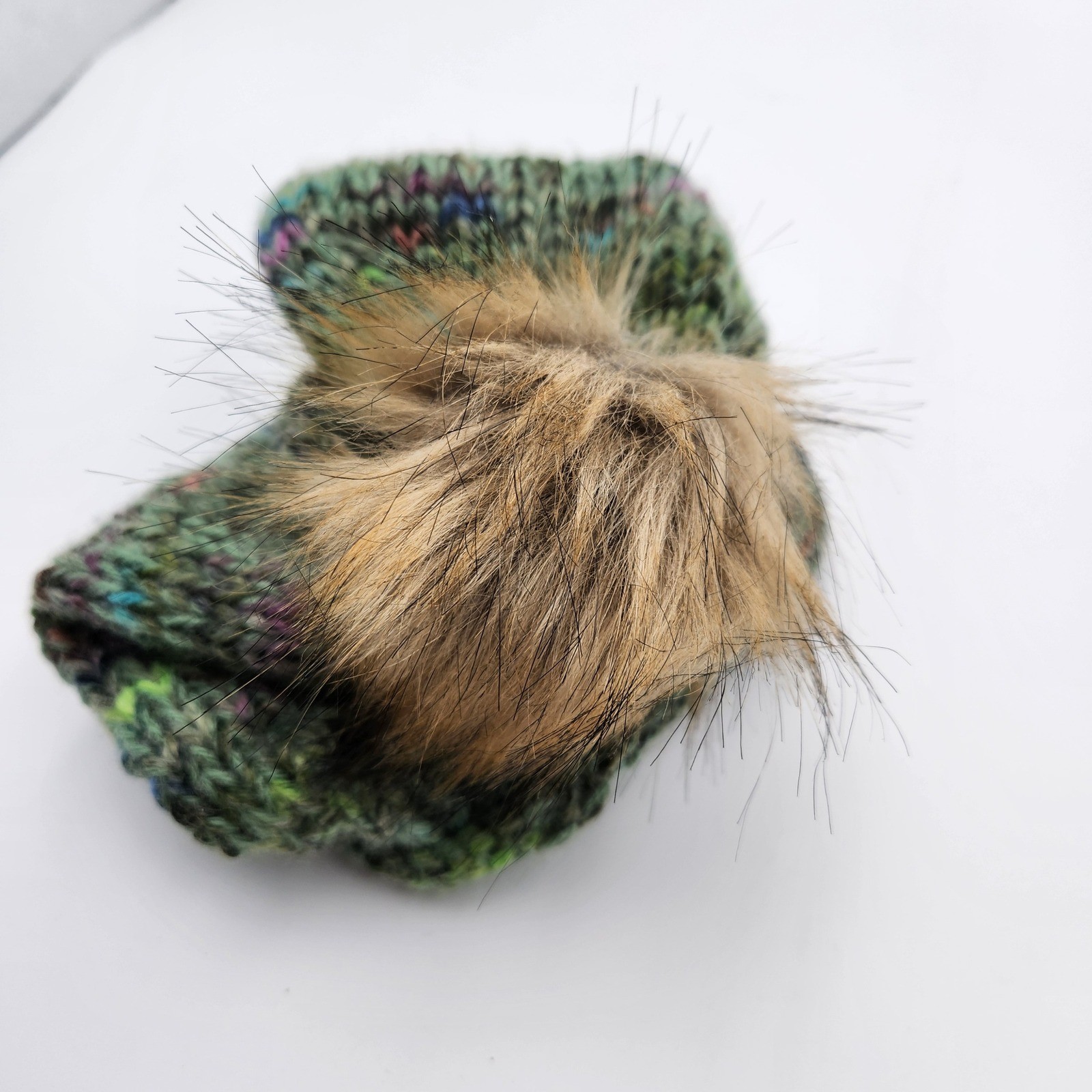 Beanie Hat With Pom Pom & Chunky Beanie Fleece Lined Bundle Winter Warm Hats