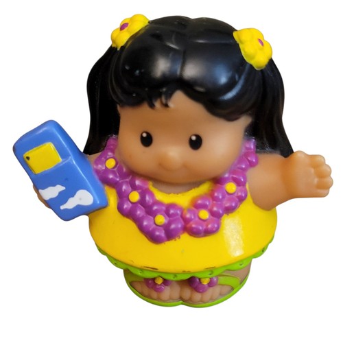 Pareja de viajeros de vacaciones hawaianos Fisher Price Little People - Imagen 2 de 9