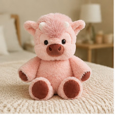 Adorable Highland Cattle Plush Toy 40cm - Huggable Running Cow Stuffed Animal Ma