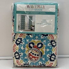 Waverly Sun N Shade One Grommet Curtain Panel 52 X 84 Astrid Peachtini NIP