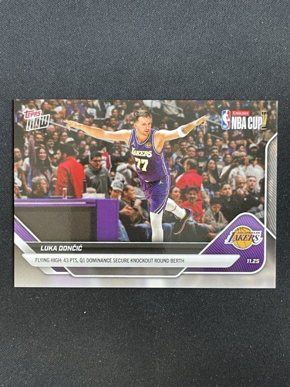 Luka Doncic 2025-26 Topps Now NBA Cup Los Angeles Lakers #63 -b