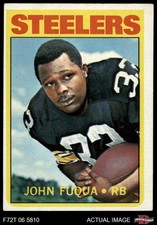 1972 Topps #77 John Fuqua Steelers Morgan St 4 - VG/EX
