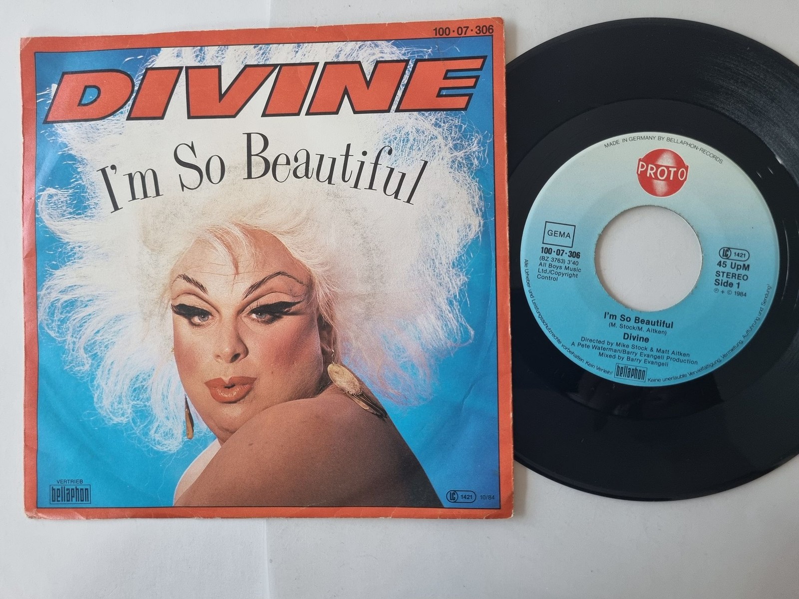 Divine - I'm so beautiful 7'' Vinyl Germany