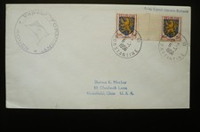 lettre blason franche comté cachet bone algérie 6/1/56 vapeur formigny rouen