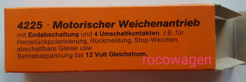 Bemo 4225 Motorischer Weichenantrieb mit Endabschaltung u. 4 Umschaltkontakten | Zustand: Neu