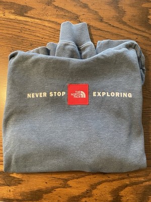 The North Face XL Pullover Hoodie Men s Long Sleeve - Blue Heather