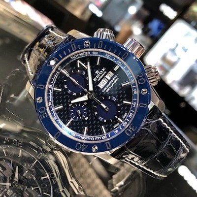 Edox Chrono Offshore 1 Analog Mechanical(Automatic) Men Automatic Used Winding R