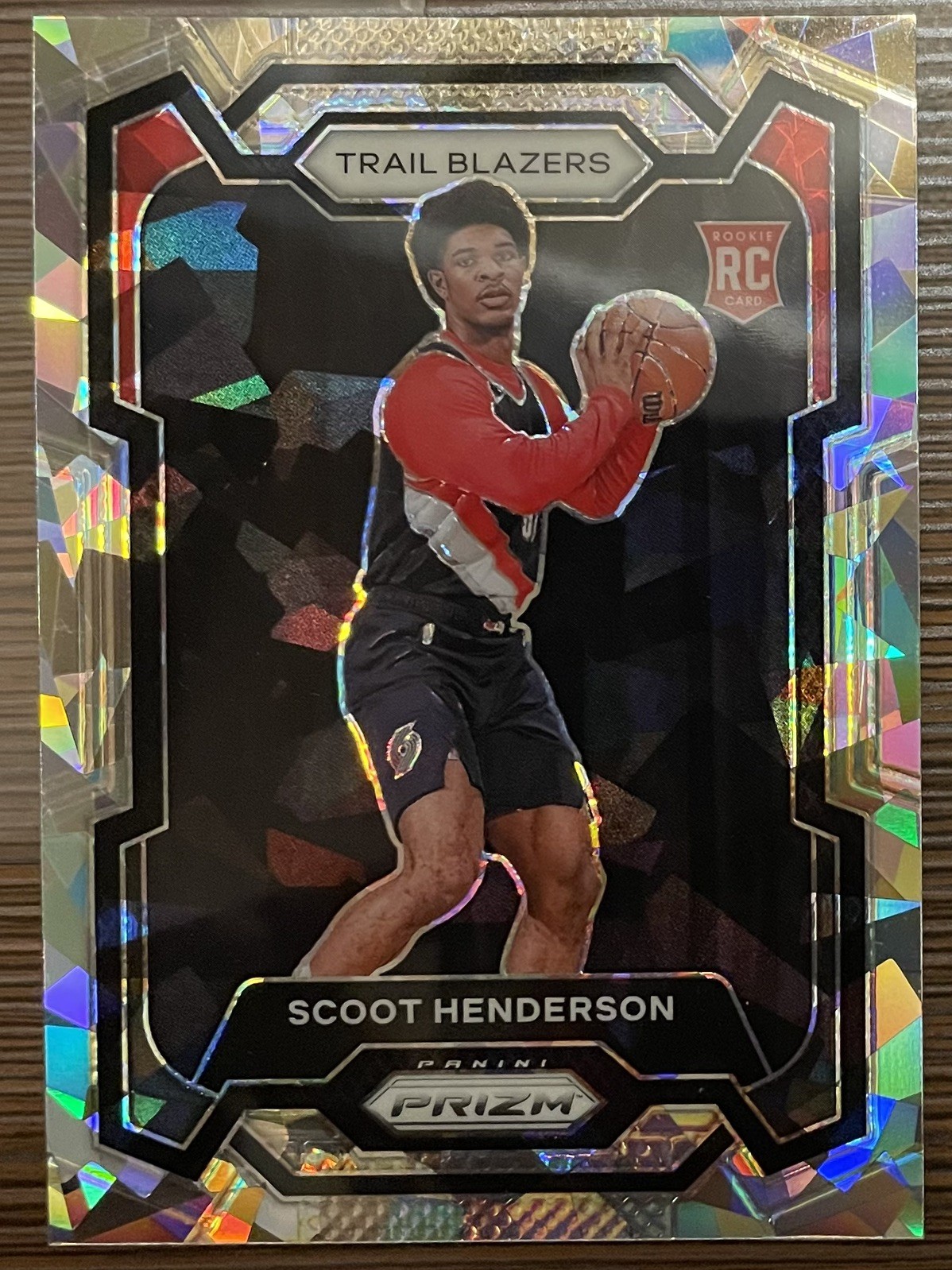 2023-24 Panini Prizm Scoot Henderson Cracked Ice Prizm Rookie Card (RC) #141 NM
