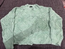 Mango MNG mango green cardigan  size large