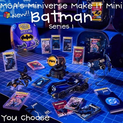 Miniverse Make It Mini BATMAN DC COMIC BOOKS ACCESSORIES | NEW Open | You CHOOSE