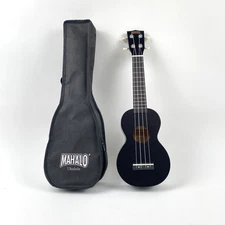 Mahalo Black 4 String Ukulele MK1Ptbk