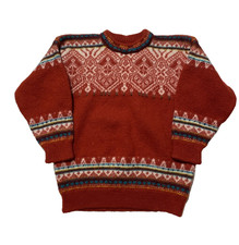 Vintage Dale Of Norway Wool Sweater Youth Boys Large Nordic Ski Pullover