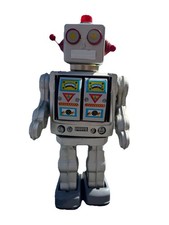 Vintage Horikawa Toys Space Walkman Electric Tin Robot
