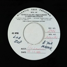 Rock 45 - Led Zeppelin - D'yer Maker - Atlantic - VG+ test press!