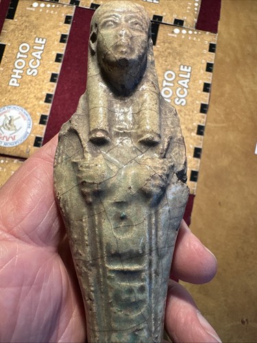 AUTHENTIC GRAND TOUR EGYPTIAN USHABTI - 1800-1900AD - LESS RARE AND FINE INDEED - Picture 7 of 8