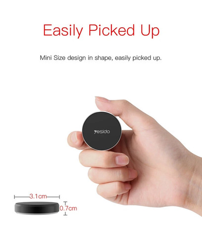 Magnetic Car Phone Holder Universal Wall Desk Round Metal Magnet Mount GPS Disc - Picture 20 of 24