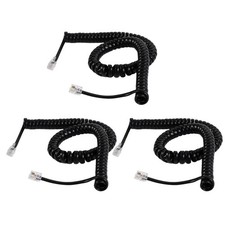 3PCS Phone Cord for Landline, 10 Ft Uncoiled/1.2 Coiled Telephone Cord,...