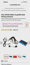 PAC APSUB-GM61 AmpPro SUB Amplifier Integrati...