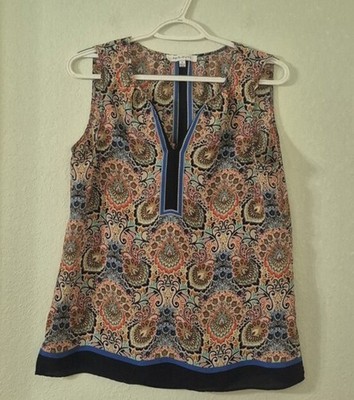 Rose & Olive Multicolor Medallion V-Neck Camisole
