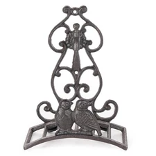Heavy Duty Cast Iron Garden Hose Holder - Small Water Hose Hanger Wall Mounted -