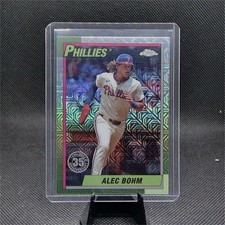 Topps 2025 Series 2 35th Anniversary Alec Bohm #T90C131 1990 Chrome Phillies MLB