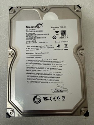 Seagate Barracuda 7200.12 1TB 3.5'' SATA HDD ST31000528AS Works Great!