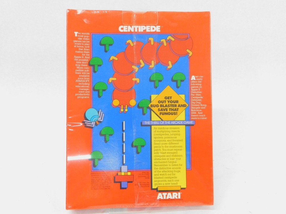Apple II Centipede Diskette NOS Sealed Vintage Computer Game (original ...