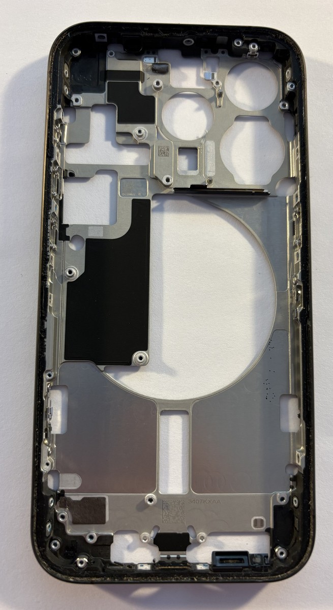 Apple iPhone 15 Pro Titanium Frame Housing Chassis OEM Genuine