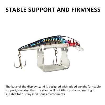 Acrylic Fishing Lure Display Stand Showing Stand for Fishing Supply Store |  eBay