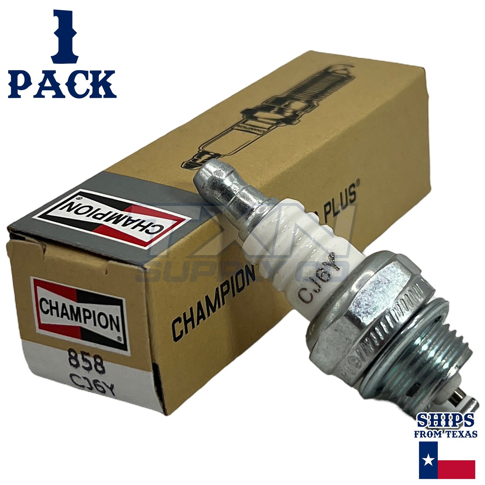 Champion Copper Plus Small Engine 858 Spark Plug Carton of 1 - CJ6Y