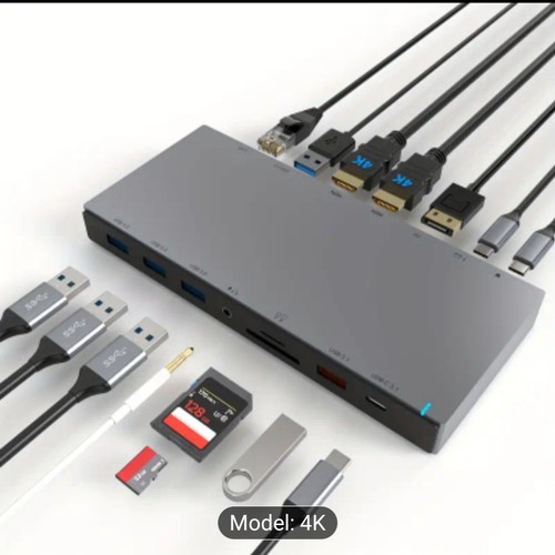USB-C Triple Display Docking Station Model YL-DC111 - Afbeelding 5 van 6