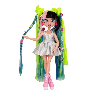 IMC Toys VIP Girls Hair Makeover Megan Fashion Doll with 11'' Colorful Long St...