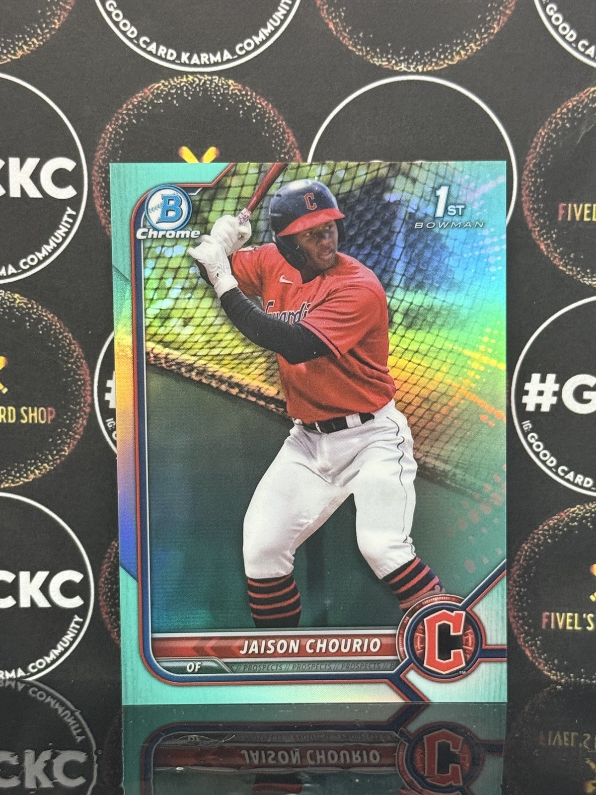 2022 Bowman Chrome Aqua Refractors BCP174 Jaison Chourio 073/125