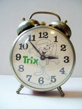 Vintage 1982 Trix Rabbit Desktop Mechanical Alarm Clock-Works   Breakfast Cereal