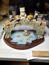 LIMITED EDITION - COMIC & CURIOUS CATS GONE FISHING BY LINDA JANE SMITH (ENESCO)
