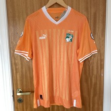 Image of Puma Ivory Coast Home Shirt Orange Football Jersey Men’s XL BNWT