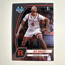 2025 Bowman U Chrome 1st Bowman Ace Bailey RC #1 Rutgers Jazz